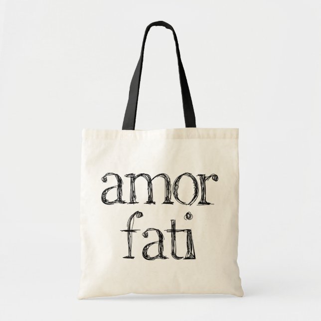 Tote Bag Le Philosophe Moderne : Amor Fati (Devant)