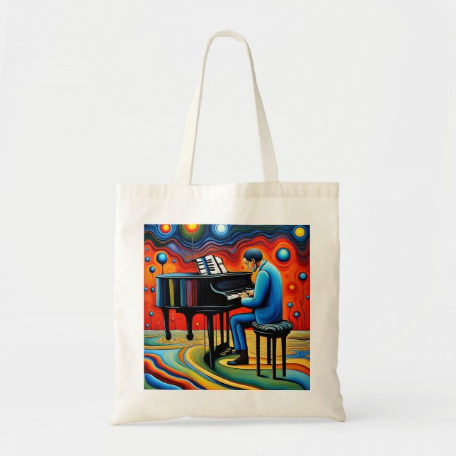 Tote Bag Le Piano Player (Devant)