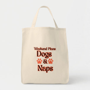 TOTE BAG LE PLAN DE WEEK-END DE LA JOURNÉE DES CHIENS EST D