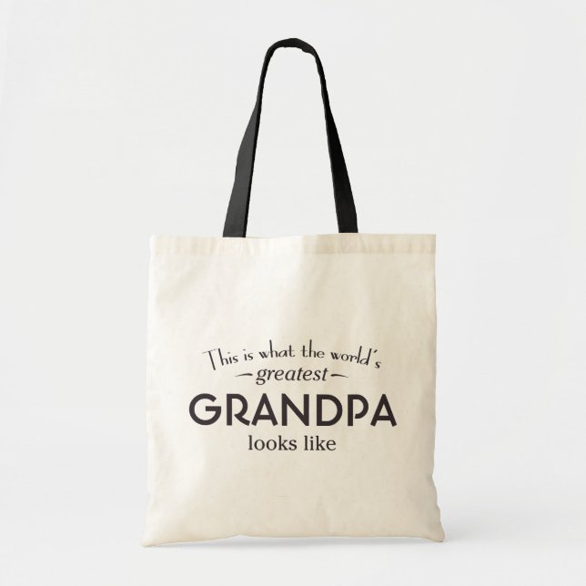 Tote Bag Le plus grand grand-papa du monde (Devant)