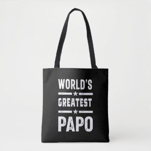 Tote Bag Le plus grand papo drôle du monde masculin - Fête