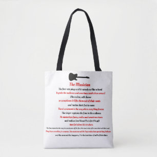 Tote Bag Le poème de musicien