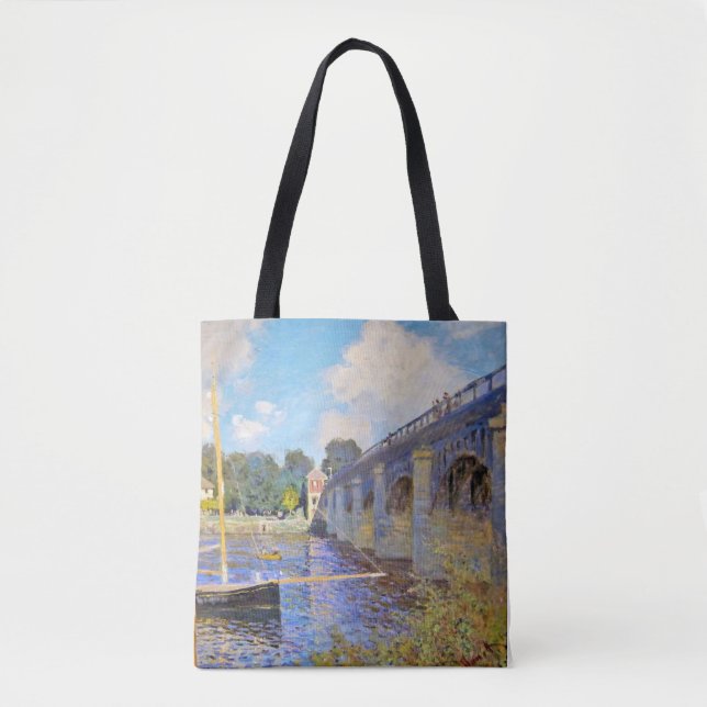 Tote Bag Le pont d'Argenteuil, Monet (Devant)