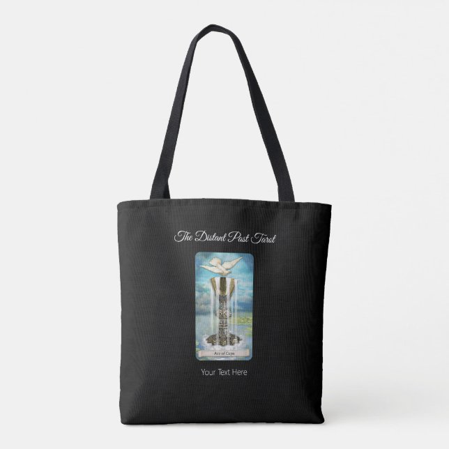 Tote Bag Le pont de la carte tarot lointain Ace des tasses (Dos)