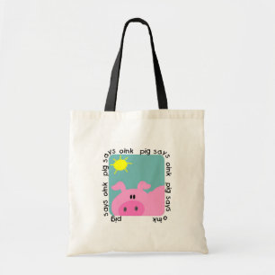 Tote Bag Le porc indique krouik-krouik le T-shirts et les