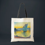 Tote Bag Le port au coucher du soleil, Signac<br><div class="desc">Paul Victor Jules Signac (11 novembre 1863 - 15 août 1935) est un peintre néo-impressionniste français qui,  en collaboration avec Georges Seurat,  contribue à développer le style politliste. Citation : Wikipedia</div>