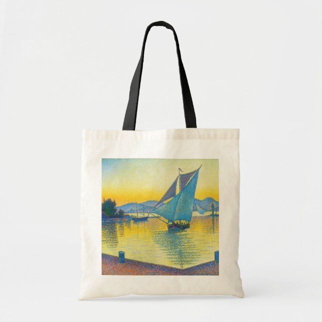 Tote Bag Le port au coucher du soleil, Signac (Devant)