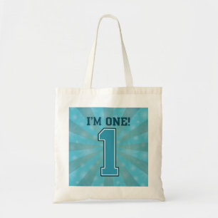 Tote Bag Le premier garçon d'anniversaire, j'ai un ans, le
