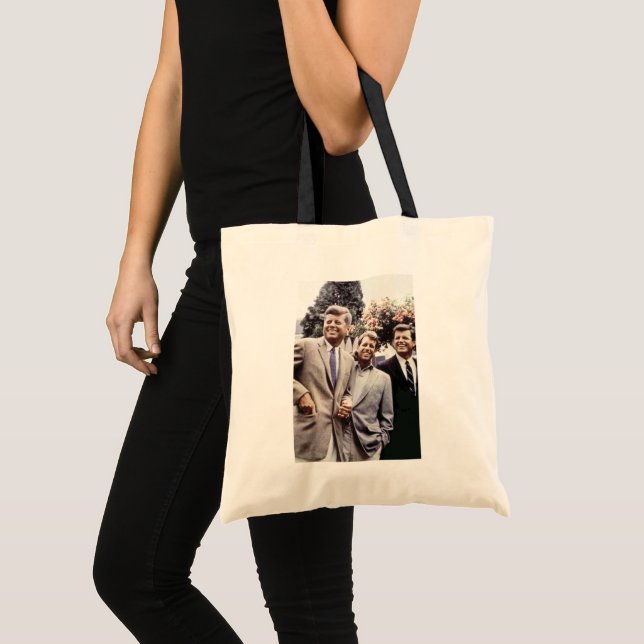 Tote Bag Le président américain John Kennedy & Robert & Ted (Devant (produit))