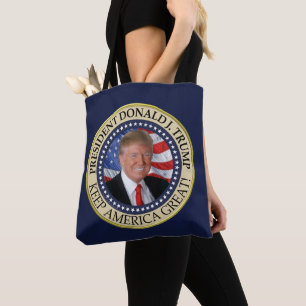 Tote Bag Le président Donald Trump 2020 garde l'Amérique gr