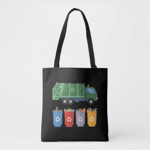 Tote Bag Le recyclage des ordures chez les enfants du camio