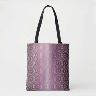 Tote Bag Le résumé entoure le modèle pourpre japonais