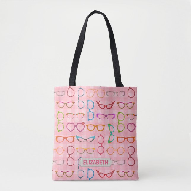 Tote Bag Le rétro hippie moderne de monocle encadre le (Devant)