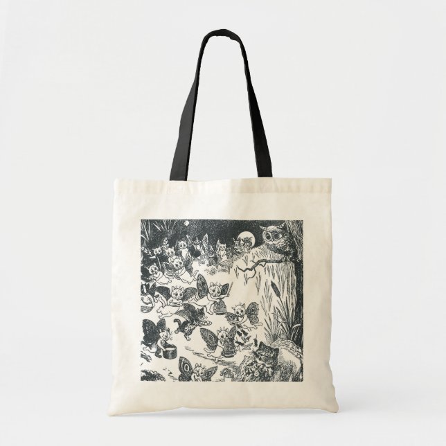 Tote Bag Le rêve de Kitty de Fairyland, Louis Wain (Devant)
