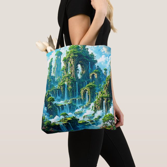Tote Bag Le rêve de l'arbre de cascade (De près)