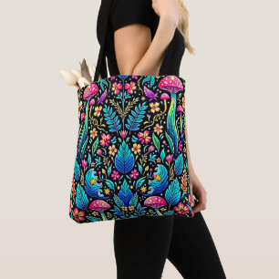 Tote Bag Le rêve enchanté de la forêt de champignons