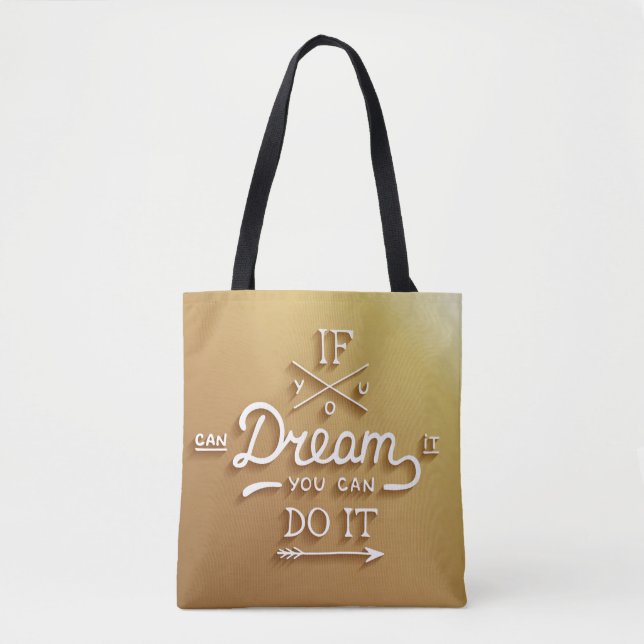 Tote Bag Le rêve inspirent motivent (Devant)