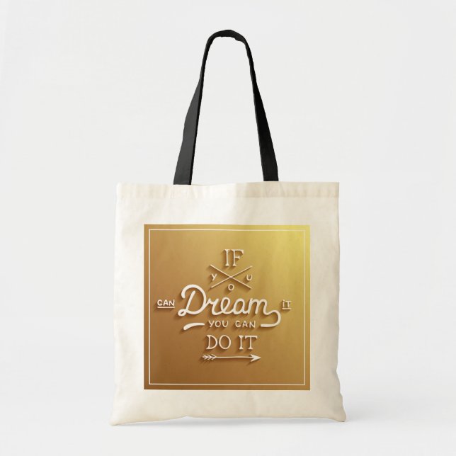 Tote Bag Le rêve inspirent motivent (Devant)