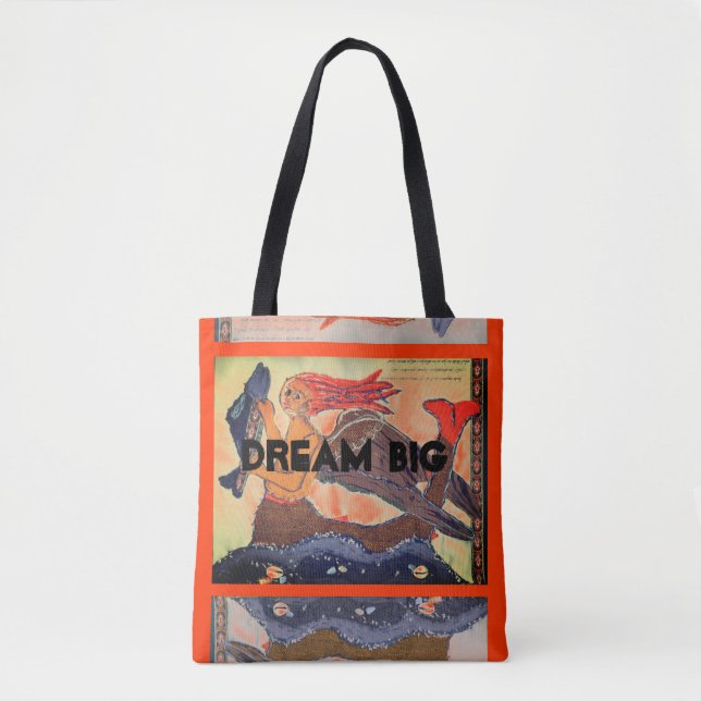 Tote Bag Le rêve médiéval de sirène (Devant)