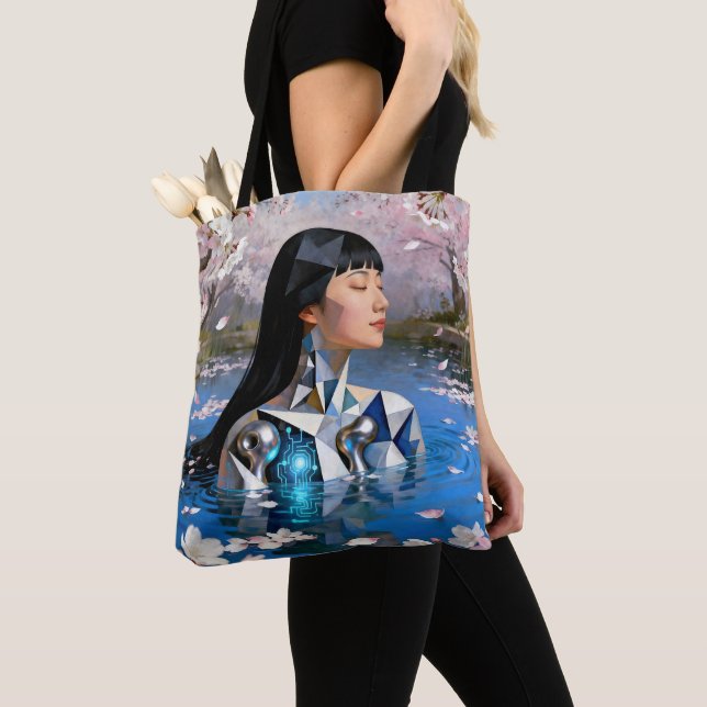 Tote Bag "Le rêve numérique de l’eau" - Un portrait numériq (De près)