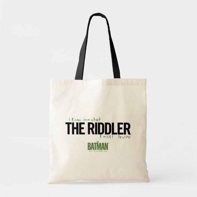 Tote Bag Le Riddler - Je Sais Ce Que Je Dois Devenir (Devant)