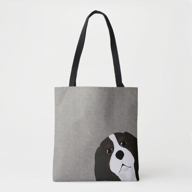 Tote Bag Le roi Charles Cavalier Allover Fourre-tout (Devant)