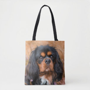 Tote Bag Le roi Charles Spaniel Charles de Noir et de Tan C
