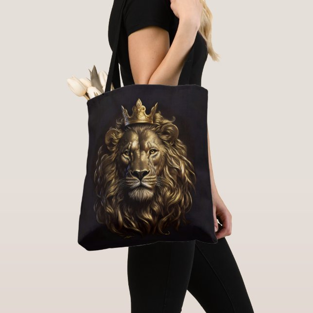 Tote Bag Le Roi ! Le Lion d'Oz pas si puéril (De près)