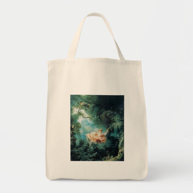 Tote Bag LE rose vert SWING (Devant)