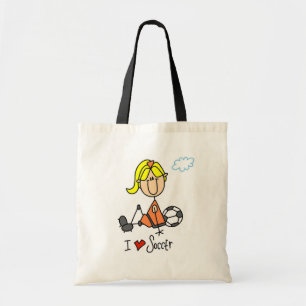 Tote Bag Le schéma blond cadeaux de bâton de fille du