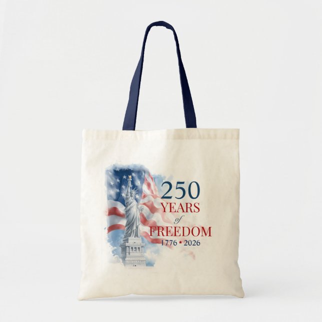 Tote Bag Le Semiquincentenaire de l'Amérique 250 Ans de Lib (Devant)