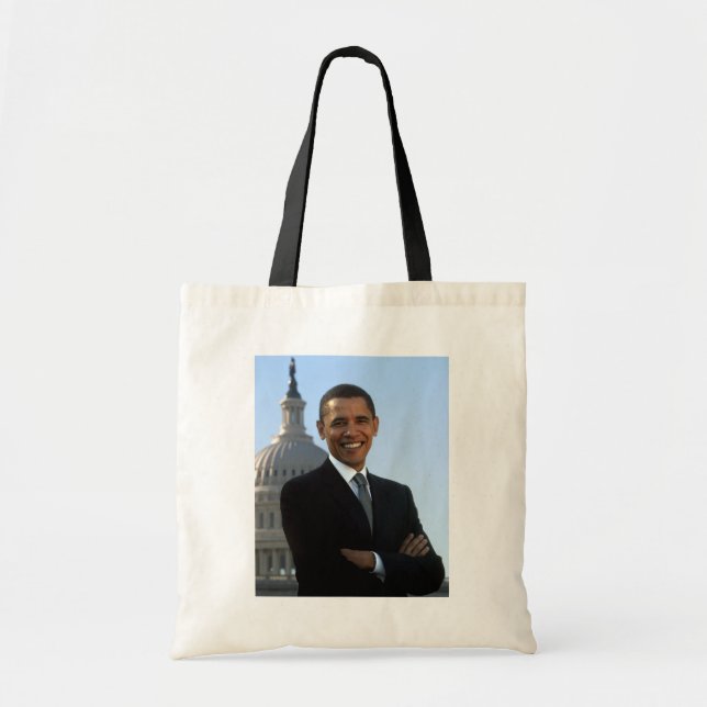 Tote Bag Le sénateur Portrait, le président américain Barac (Devant)