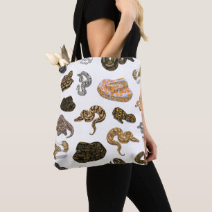 Tote Bag Le serpent de python de boule Morph le motif