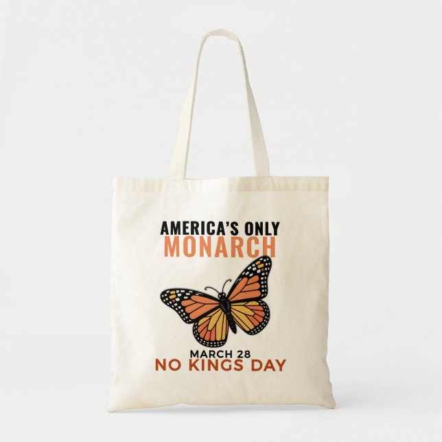 Tote Bag Le seul papillon monarque d'Amérique • Jour sans r (Devant)