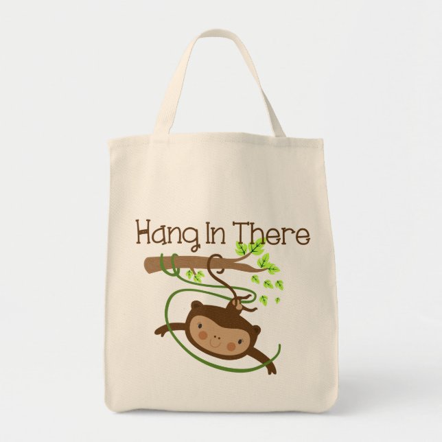 Tote Bag Le singe accroche là (Devant)