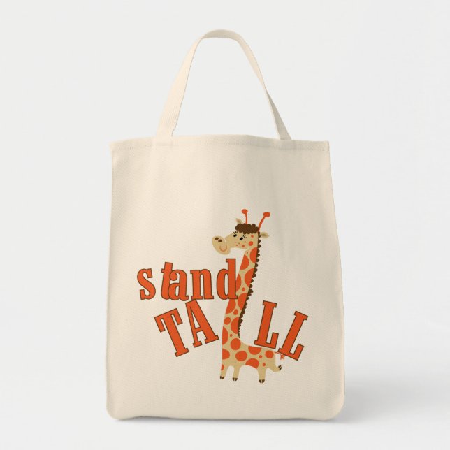 Tote Bag Le socle de girafe est grand (Devant)