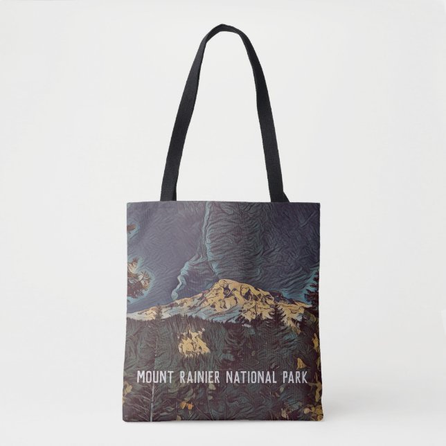 Tote Bag Le Sommet Rainier personnalisé (Devant)