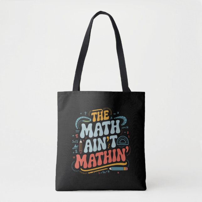 Tote Bag Le spectacle mathématique n'est pas mathématique M (Devant)