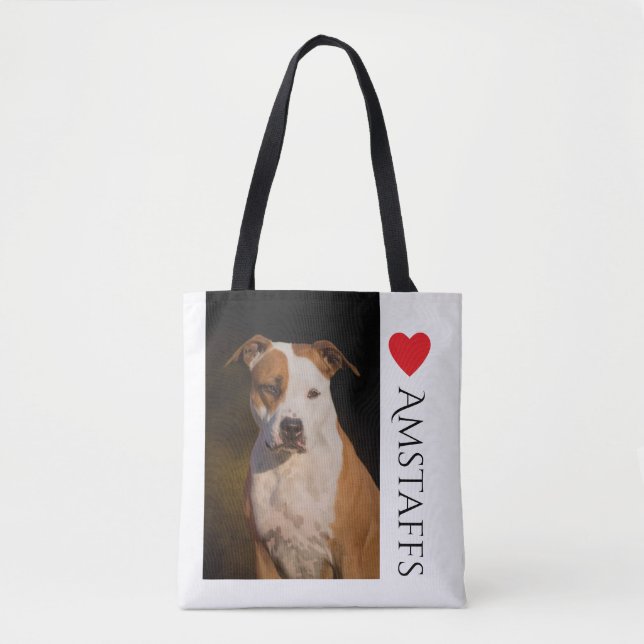 Tote Bag Le Staffordshire Terrier américain Fourre-tout (Devant)