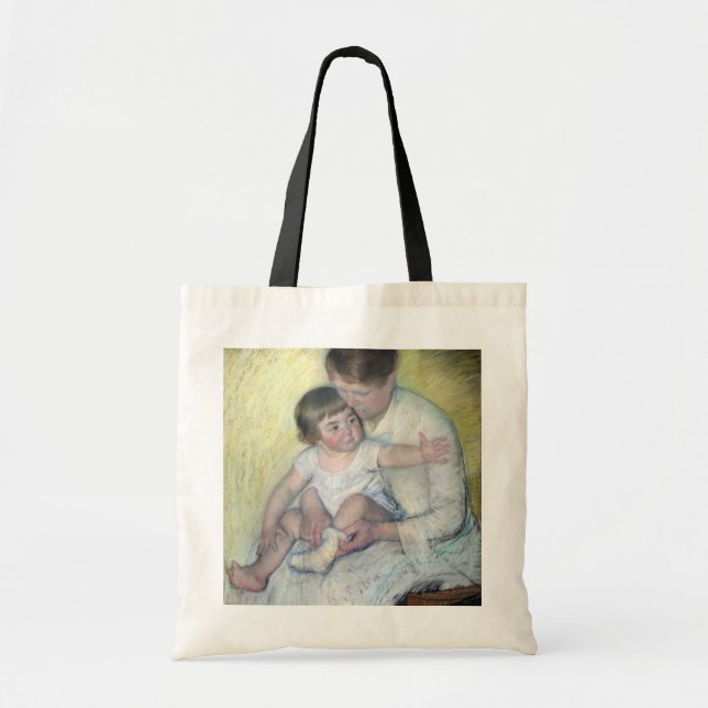 Tote Bag Le Stocking, Mary Cassatt (Devant)