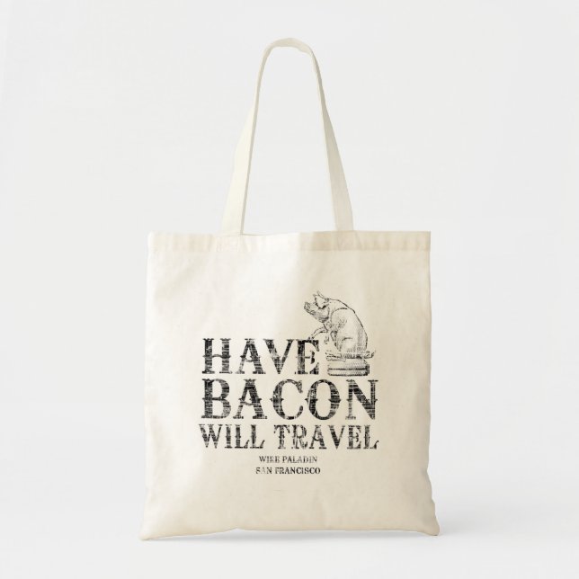 Tote Bag Le style grunge ont le lard voyagera (Devant)