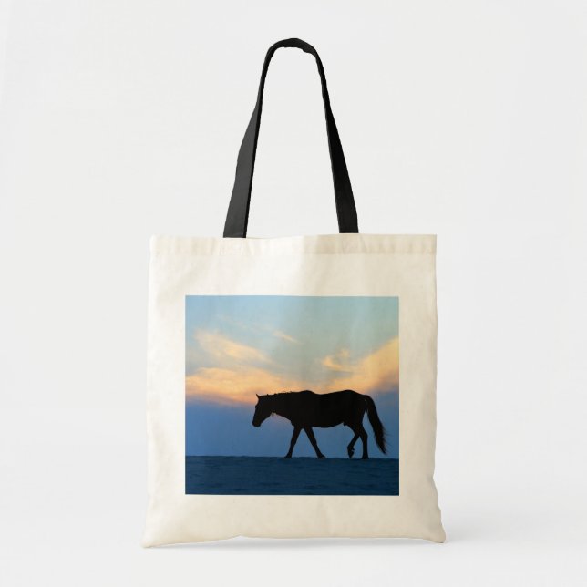 Tote Bag Le Sunset Beach Horse (Devant)