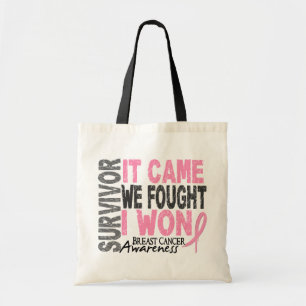 Tote Bag Le survivant de cancer du sein qu'il est venu nous
