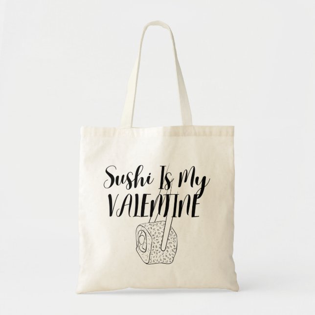 Tote Bag Le Sushi Est Ma Saint Valentin (Devant)
