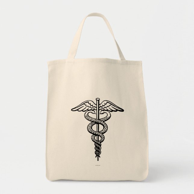 Tote Bag Le symbole de caducée (Devant)