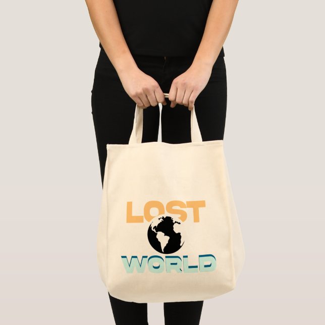 Tote Bag Le T-shirt du monde perdu - Dinosaur Adventure & E (Devant (produit))