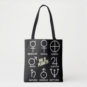 Tote Bag Le tableau des 8 symboles planétaires 