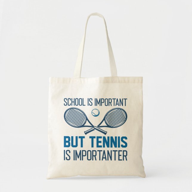 Tote Bag Le Tennis Est Important (Devant)