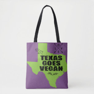 Tote Bag Le Texas va végétalien