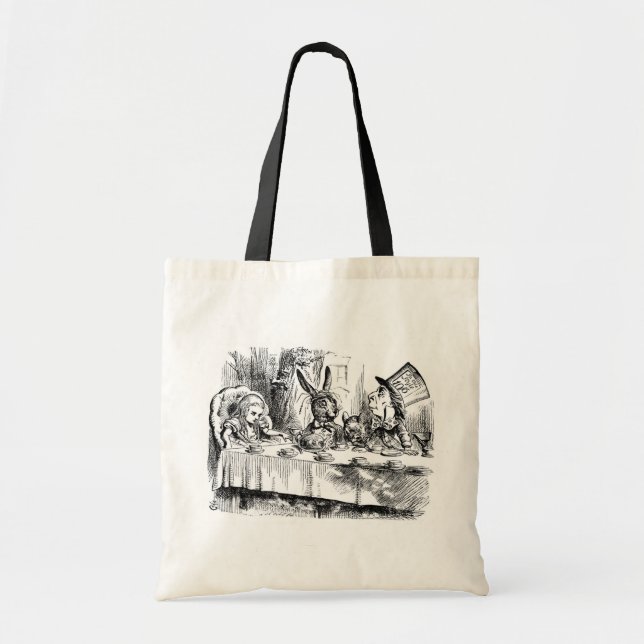 Tote Bag Le thé du chapelier fou (Devant)